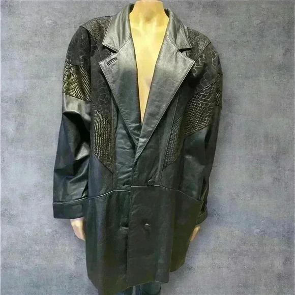 Vintage Venezia women’s size 1X leather long sleeve jacket - Picture 1 of 13